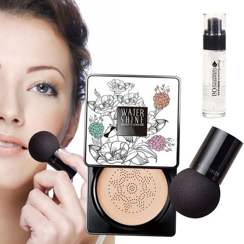 Fond De Teint Éclaircissant Avec Coussin D'air Cc, Crème Hydratante Cc, Ensemble De Base De Maquillage, Tête De Chambre Plus Lente 