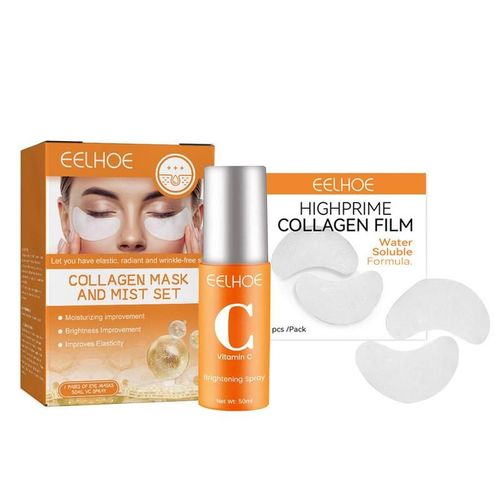 Patchs Et Spray Anti-Rides Pour Les Yeux, Poches Rondes Foncées, Dissolvant De Poches Sous Les Yeux, Autocollants Pour Soins De La Peau Fraîche 