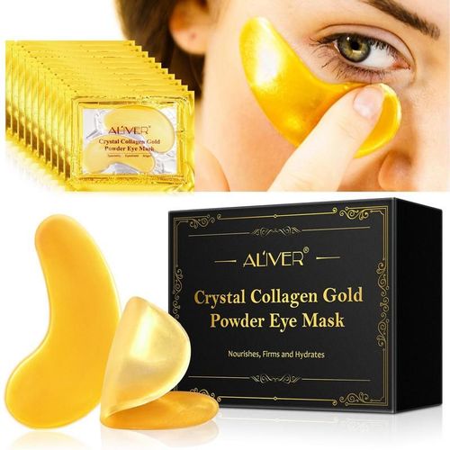 Masque Pour Les Yeux En Poudre De Collagène Cristal Doré, Patchs De Beauté Pour Les Yeux, Les Cerfs, Les Soins De La Peau, Les Cosmétiques Pour Femmes, 25 Paires 