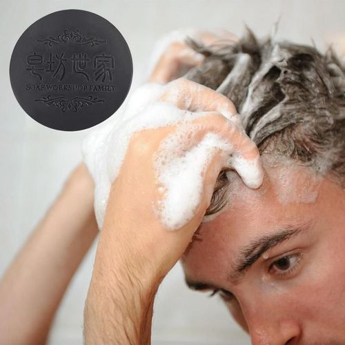 Savon En Barre Pour Cheveux Naturels, 100g, Anti-Chute, Renforce La Pousse, Corrige La Couleur, Soins Capillaires Gris 