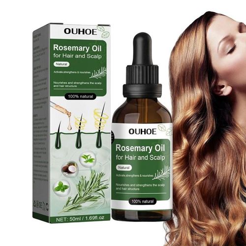 Huile De Cheveux De Romarin Pur Essentielle De Romarin Cheveux Huile 50ml Huile De Romarin Pour Cheveux Peau Et Rafraîchissante D'huile D'aromathérapie Huile Démaquillante 