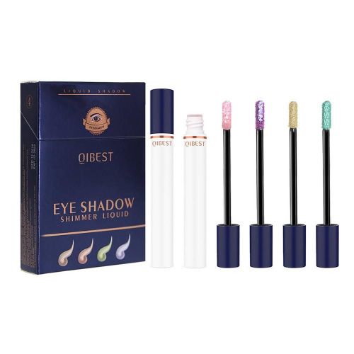 4 Couleurs Paillettes Fard À Paupières Liquide Enfant Diamant Perle Shimmer Métallique Facile À Maquillage Professionnel Shimmer Ombre À Paupières Ensemble Nouveau 