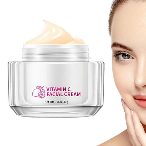 Crème Hydratante Pour Le Visage À La Vitamine C Pour Femme, Hydratant Doux Pour La Peau, Collagène Naturellement Actif, Augmente L'eau 