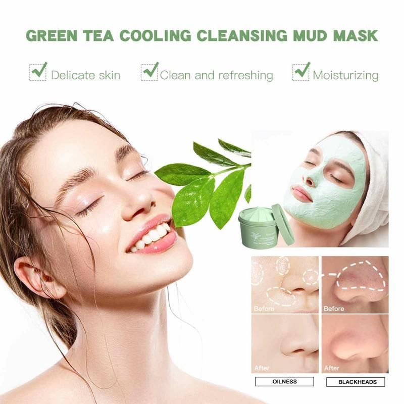 Boue De Nettoyage Du Visage Au Th Vert, Couverture De Boue ... - 3