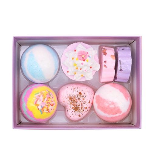 Bombe De Bain De Forme Spéciale, Ensemble Cadeau Avec Huiles Essentielles, Bulle De Spa Pour Femmes, 7 Pièces, Livraison Directe 