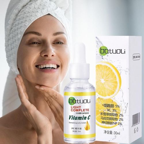 Sérum Dissolvant De Taches Foncées À La Vitamine C, Essence Pour Le Visage, Anti-Vieillissement, Hydratant, Réparation Et Hydratation De La Peau Endommagée, Estompe Les Ridules 