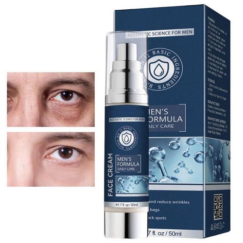Crème Hydratante Naturelle Pour Hommes, 1.76oz, Hydratant, Dissolvant De Sac Pour Les Yeux, Pour Les Cernes Et Les Poches 