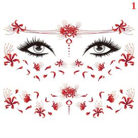 Autocollants De Tatouage 3d Sexy, 1 Feuille, Faux Tatouage Temporaire À Paillettes Pour Femmes, Bijoux De Fête 