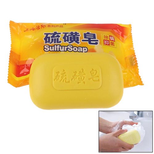 Savon Nettoyant Au Soufre Pour La Peau, Contrôle Du Sébum, Blanchit La Peau, Traitement De L'acné, Traditionnel Chinois Shanghai, Élimine Les Points Noirs, Soins Pour La Peau 