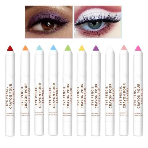 Bâton D'ombre À Barrage Pour Femmes, Crayon Eye-Liner De Maquillage, Stylo Cosmétique De Fête, Anciers De Sourcils Pour Les Fêtes De Convocation, 10 Couleurs 