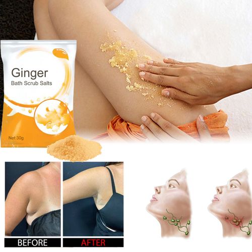 Sel De Bain Au Gingembre Lymphatique, 30g, Pour Réduire Le Gonflement, Hydratant, Peau, Drainage Lymphatique, Gommage Corporel, Cadeau Parfait Pour La Plupart 