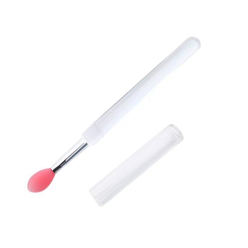 Applicateur De Gloss À Lèvres Portable, Brosses À Lèvres Multifonctionnelles En Silicone Avec Capuchon Anti-Poussière, Pinceaux De Maquillage, Outil Cosmétique, 2 Pièces 