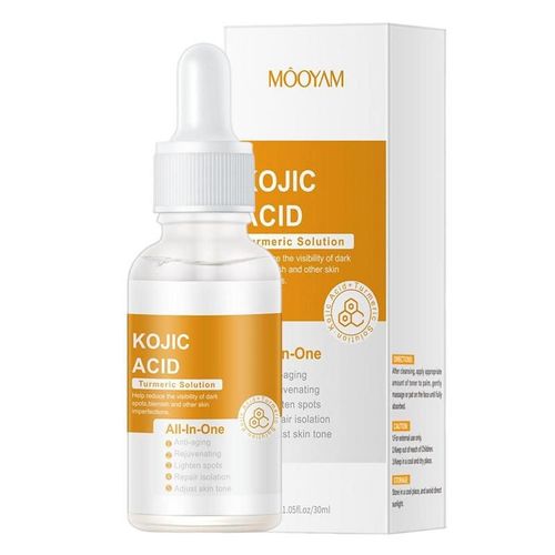 Sérum Blanchissant Pour Le Visage Au Curcuma, Essence Qualifiée Ale Pour Les Taches Foncées, Dissolvant De Taches Sur La Peau Du Visage, Sérum Hydratant, Boisson Pour Les Pores, 30ml 