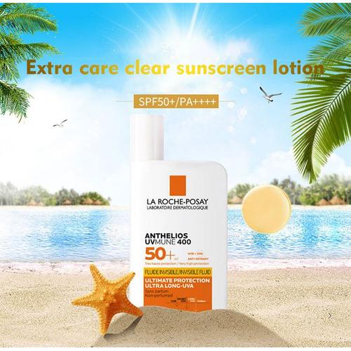 Soins De La Roche Posay ? Crème Solaire Spf 50 + Pour Le Visage, Liquide Ultra Léger, Sans Huile, Pour Tout Le Corps, À Tonalité Universelle 