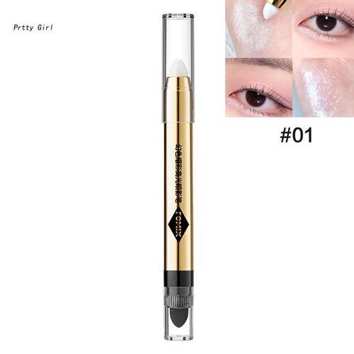 Fard À Paupières Double Tête, Bâton Scintillant, Surligneur, Crème Longue Durée, Ombre À Paupières D2ta 