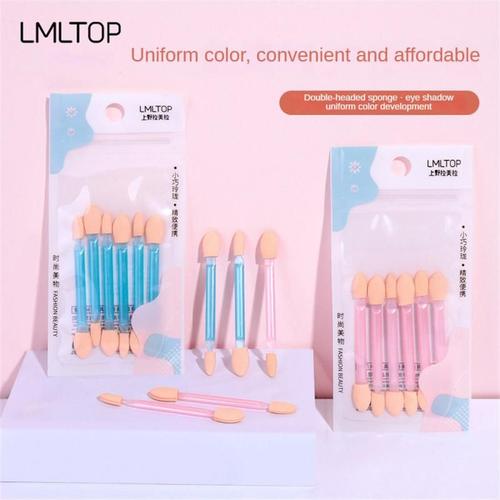 Double-Tête Éponge Ombre À Paupières Bâton Jetable Mini Portable Ombre À Paupières Brosse Pinceau De Maquillage Pour Les Yeux Adapté À L'acné Peau Sensible 