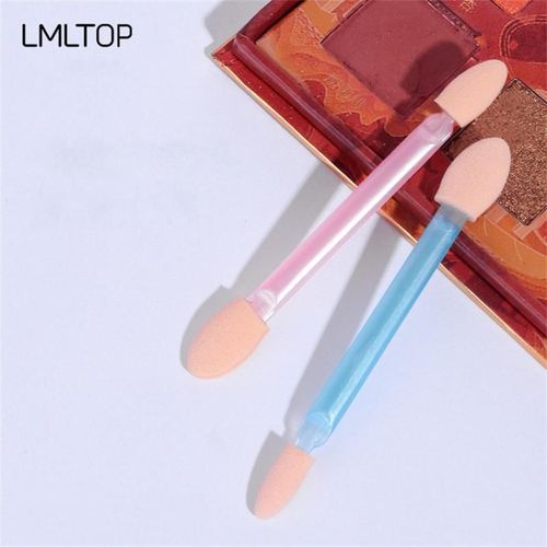 6pcs Double-Tête Éponge Ombre À Paupières Bâton Utilisé Pour Créer Un Exquis Maquillage Des Yeux Jetable Ombre À Paupières Brosse Peau Sensible Utilisable 