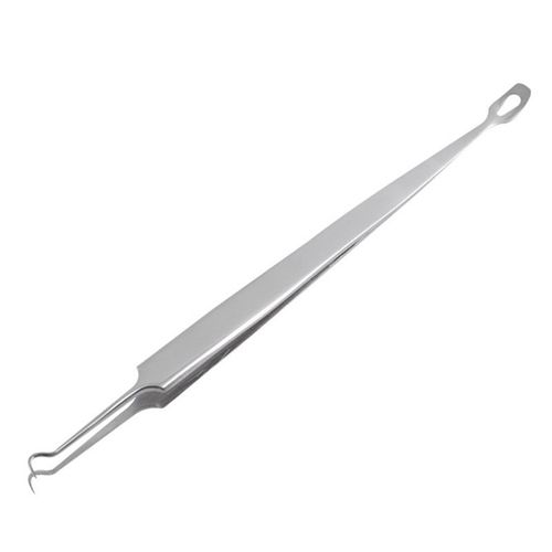 Pincettes Dissolvant De Points Noirs Incurvées À Double Extrémité En Acier Inoxydable, Aiguille, Points Blancs D'acné, Bouton Comédon, Outil Pour Les Imperfections, Livraison Directe 