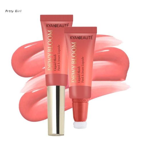 Baguette À Blush Pour Visage, Joues, Lèvres, Avec Applicateur De Coussin, Lisse, Crème, Liquide, Aspect Naturel, D2ta 