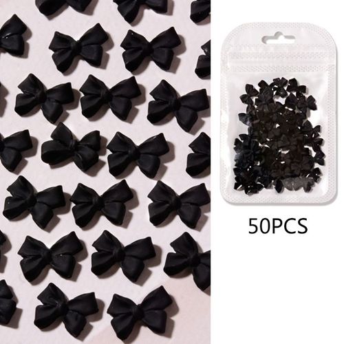 N¿Ud Papillon Mignon Pour Décoration Des Ongles, Ruban En Résine 3d, Accessoires De Manucure Simples, Fournitures Artisanales À Faire Soi-Même, 50 Pièces/Paquet 