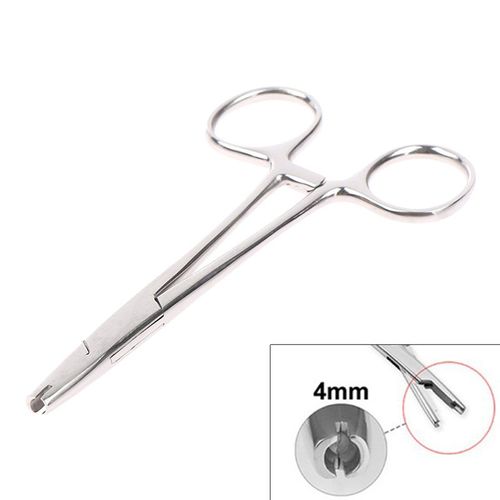 1 Pince À Épiler En Acier Chirurgical Stérile, Outil De Maintien De L'ancre Cutanée, 3-5mm 