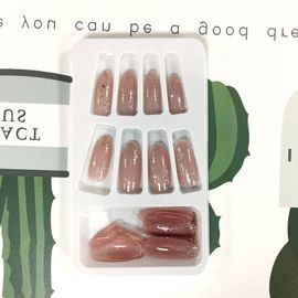 Poudre Scintillante Pour Filles, Faux Ongles Longs, Style Doux, Décoration Populaire, Tête Ronde, Portable, Couverture Complète, Avec Colle, 24 Pièces, 2022 