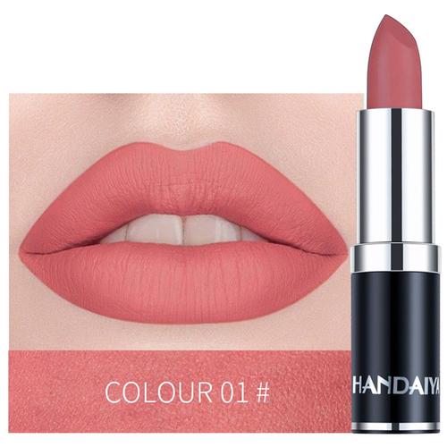 Rouge À Lèvres Mat Velours Imperméable, 12 Couleurs, Accessoire De Maquillage Sexy, Rouge Et Marron 