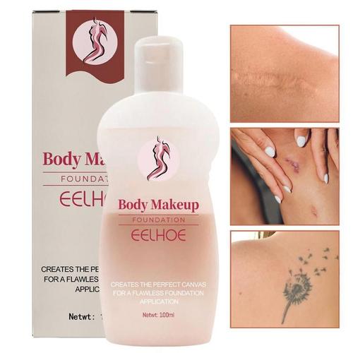 Fond De Teint Pour Le Corps, Liquide De 100ml, Couverture De Maquillage Pour Tatouage, Anti-Cicatrices, Cosmétique Naturel Imperméable Et Hydratant 