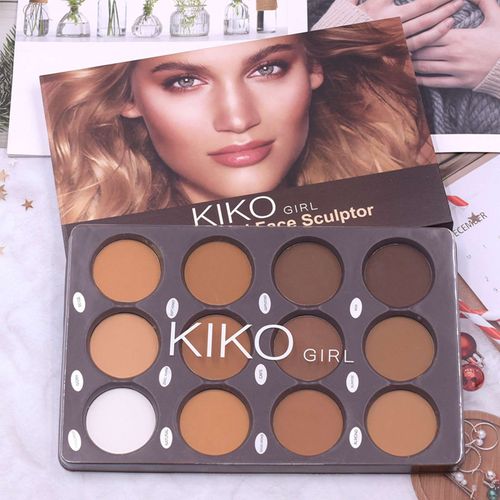 Palette De Maquillage Pour Contouring, Ombre, Poudre Bronzante, Mise En Évidence Du Visage, Pour Peau Foncée, 256 