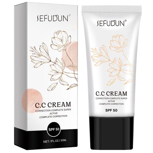 Cc Cream-Fond De Teint De Base Hydratant, Crème À Couverture Complète, Correcteur D'isolement Éventuelles F 50, Maquillage De Beauté, Invitation À Ration, 1 Pièce 