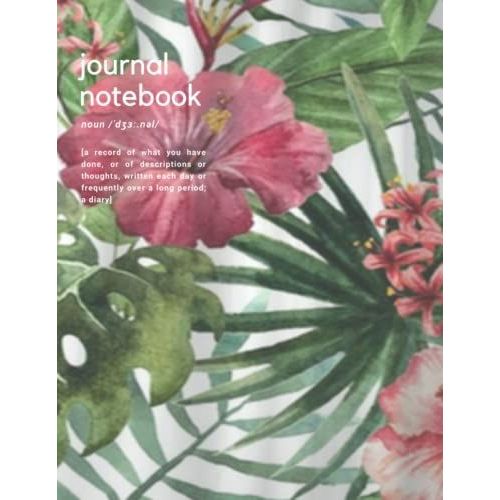 Giant Notebook | Large Floral Journal: Giant Journal Notebook | Giant Journal 500 Pages | Giant Journal Diary | 8.5x11 Thick Journal | 500 Pages Thick ... To Write In | Journal For Women Notebook