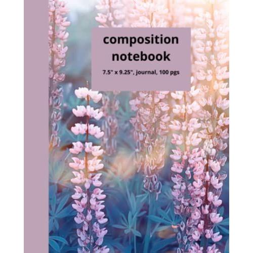 Pretty Pink Floral Composition Notebook