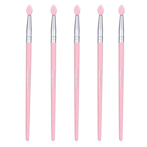 Brosse De Maquillage En Silicone Souple Réutilisable, 5 Pièces, Brosse À Lèvres, Ombre À Paupières, Cosmétique, Outils De Beauté 