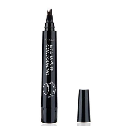 Eyebloggpen-Crayon À Sourcils Liquide Imperméable, Stylo Cosmétique, Longue Durée, Brun Foncé Naturel, Pointe À 4 Fourches, 5 Couleurs 
