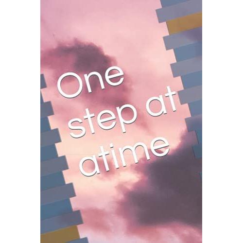 One Step At Atime: Light Pink Notebook For Girls , Size 6 * 9 Inches