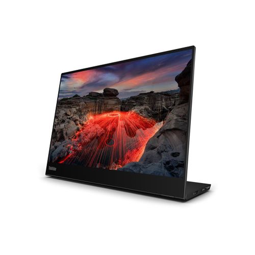 Lenovo ThinkVision M14t Gen 2 - Écran LED - 14" - portable - écran tactile - 2240 x 1400 - IPS - 300 cd/m² - 1500:1 - 6 ms - 2xUSB-C - noir corbeau