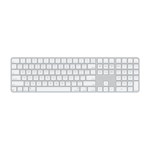 Apple Magic Keyboard with Touch ID and Numeric Keypad - Clavier - USB-C - sans fil - Bluetooth - QWERTY - Anglais US - clés blanches
