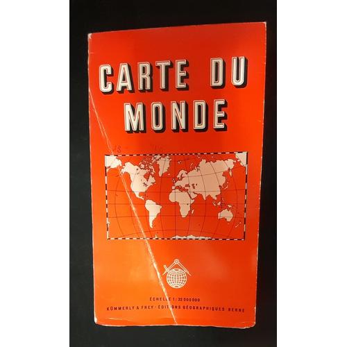 Carte Du Monde 1/ 32 000 000 130x80