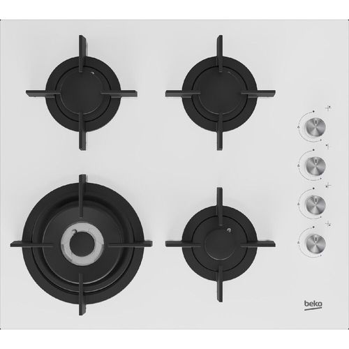 Beko HILW64122SW Plaque de cuisson à gaz 60 cm Blanc