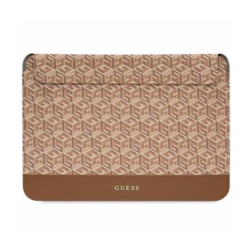 Housse Magnétique pour Ordinateur 13 / 14 pouces Modèle G Cube Guess Marron