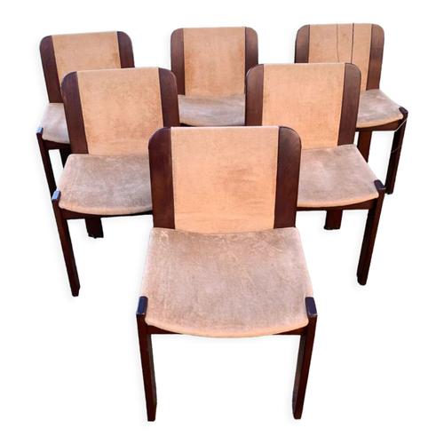 Srie De 6 Chaises Style Scandinave Annes 70 Beige