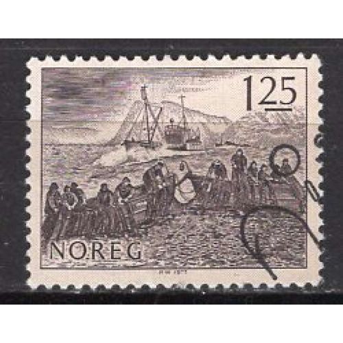 Norvege 1977 La Peche Aux Harengs Oblitere Yvert N° 707