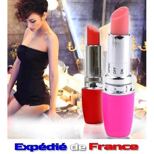 Mini Vibromasseur Incognito Forme Rouge À Lèvres Ultra Discret Gode Sextoy Ni Vu Ni Connu Dans Le Sac À Main