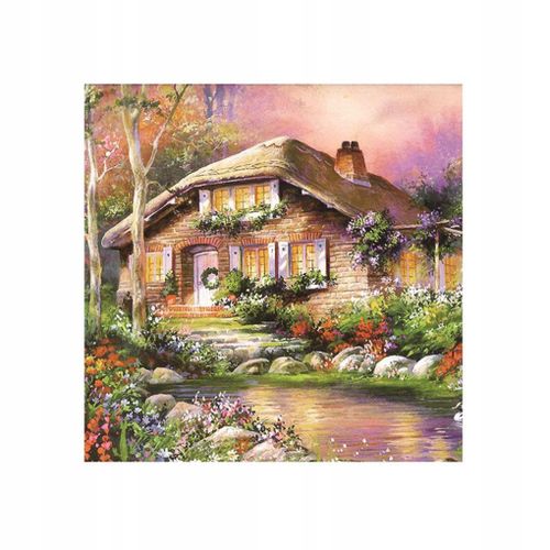 Kits De Peinture De Broderie De Diamant De Petite Maison 5d