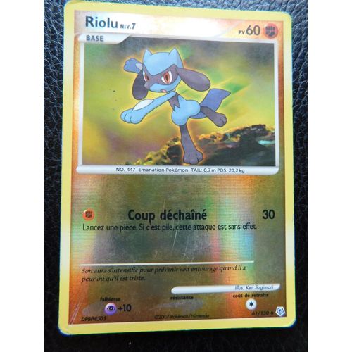 Pokemon Riolu 61 / 130 Reverse Dimant Et Perle