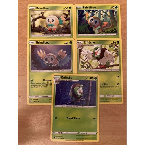 (3003) 3x Brindibou + 2x Efflèche (Pokemon)