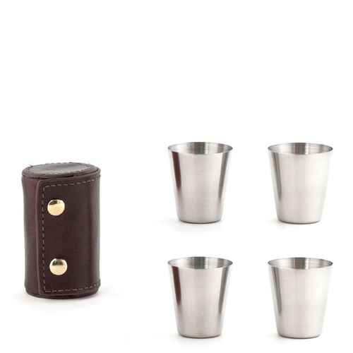 Verres À Shot Avec Étui En Cuir (X4)