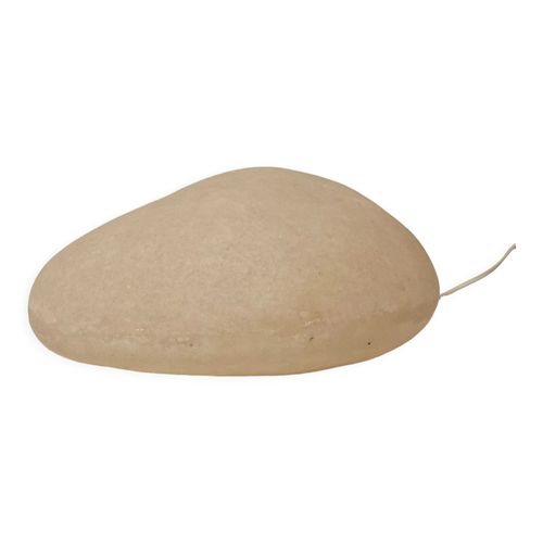 Lampe Galet En Fibre De Verre Et Rsine 1980 Beige