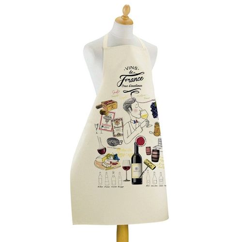 Grand Tablier De Cuisine Crus D'excellence Ecru 100% Coton 72x96