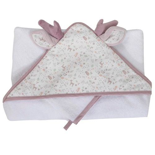 Cape De Bain 75x75 Cm Avec Gant Lilas - Domiva